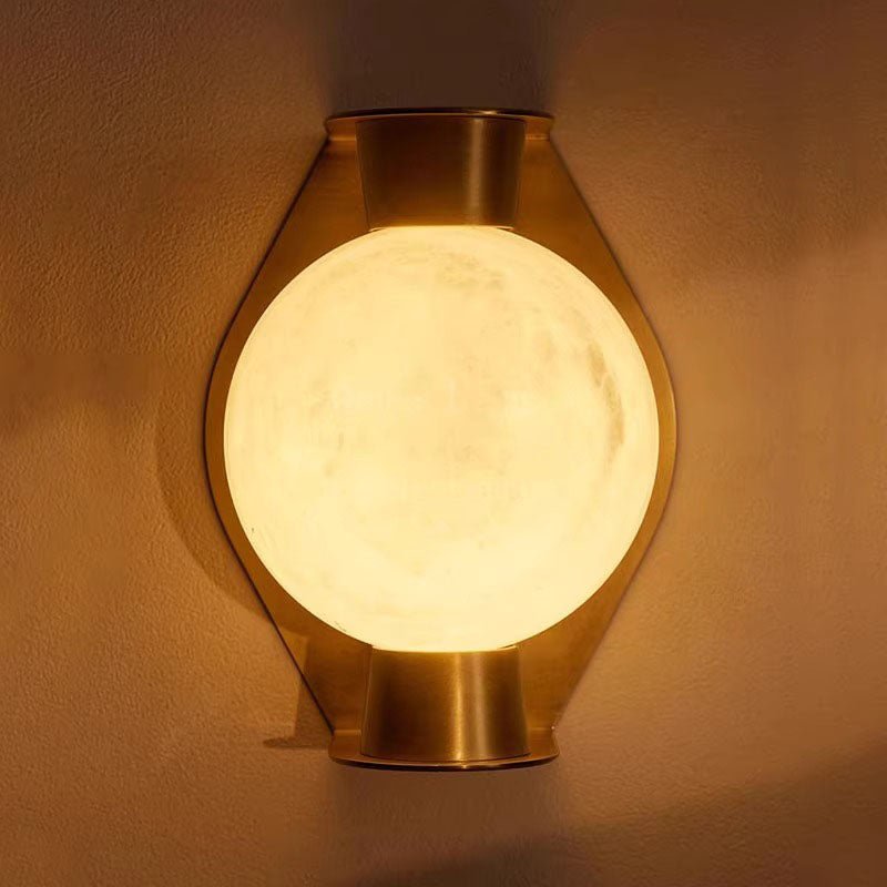 Caldrien Alabaster Orb Alabaster Sconce