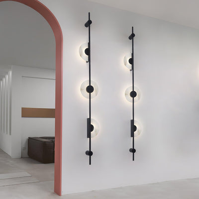 Neron Alabaster Vertical Wall Sconce