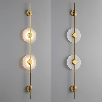Neron Alabaster Vertical Wall Sconce