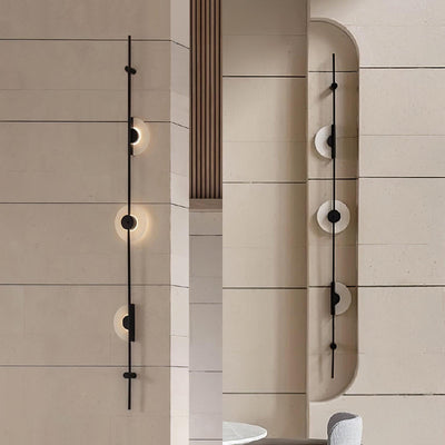 Neron Alabaster Vertical Wall Sconce