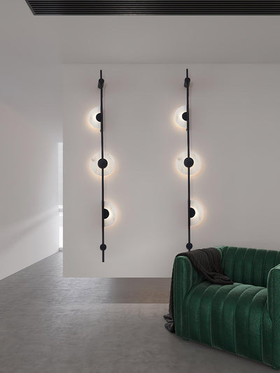 Neron Alabaster Vertical Wall Sconce
