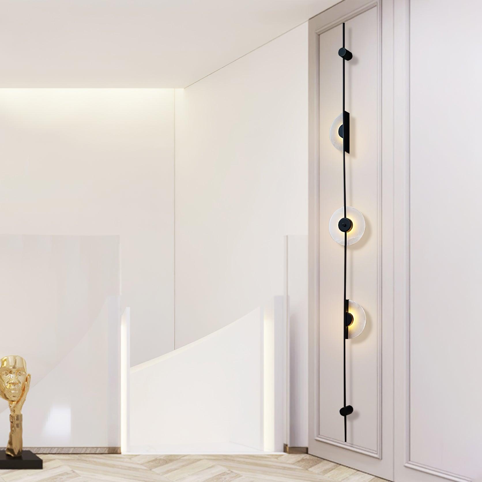 Neron Alabaster Vertical Wall Sconce