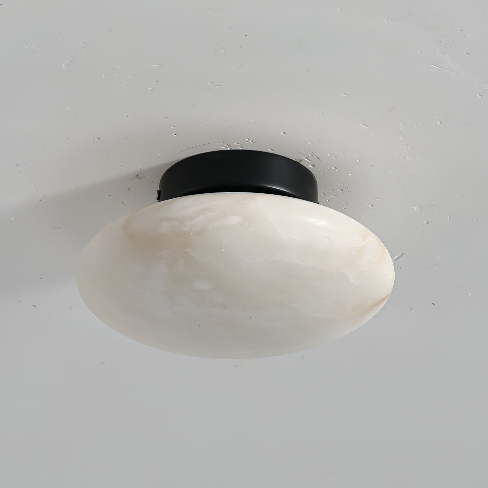 Vanorara Minimalist Alabaster Flush Mount Light