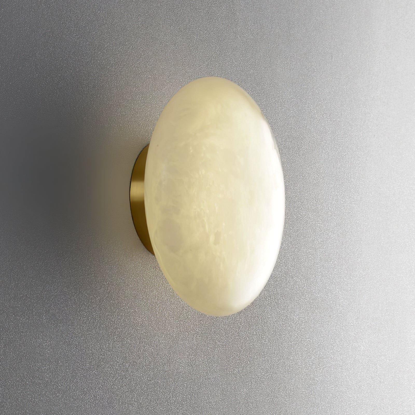 Vanorara Minimalist Alabaster Flush Mount Light