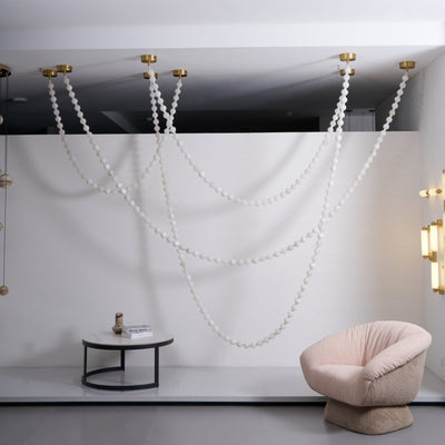 Grempt Alabaster Pearl Necklace Chandelier