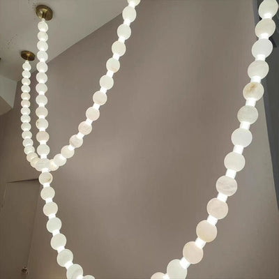 Grempt Alabaster Pearl Necklace Chandelier