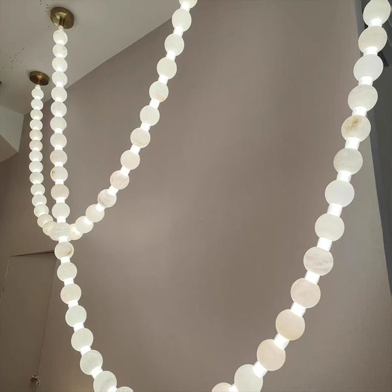 Grempt Alabaster Pearl Necklace Chandelier