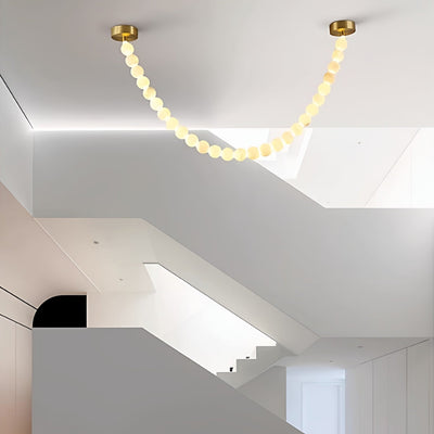 Grempt Alabaster Pearl Necklace Chandelier