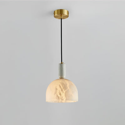 Leda Minimalist Alabaster Pendant Light