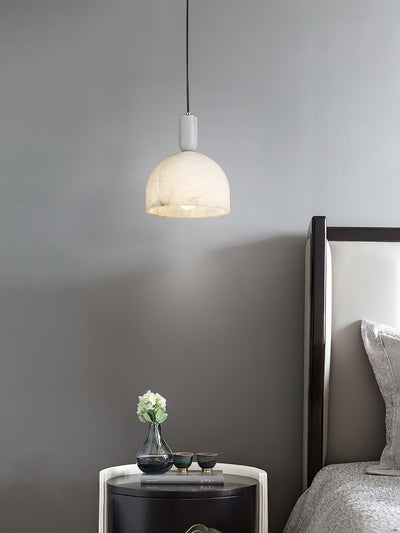 Leda Minimalist Alabaster Pendant Light