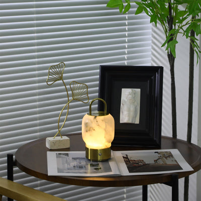 Oramith Alabaster Portable Rechargeable Table Lamp