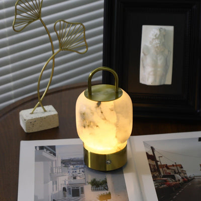 Oramith Alabaster Portable Rechargeable Table Lamp
