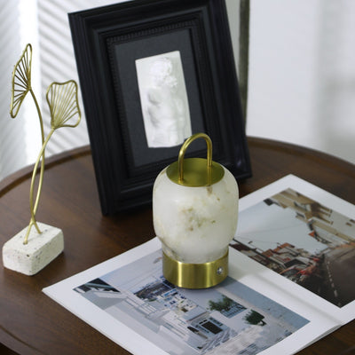 Oramith Alabaster Portable Rechargeable Table Lamp