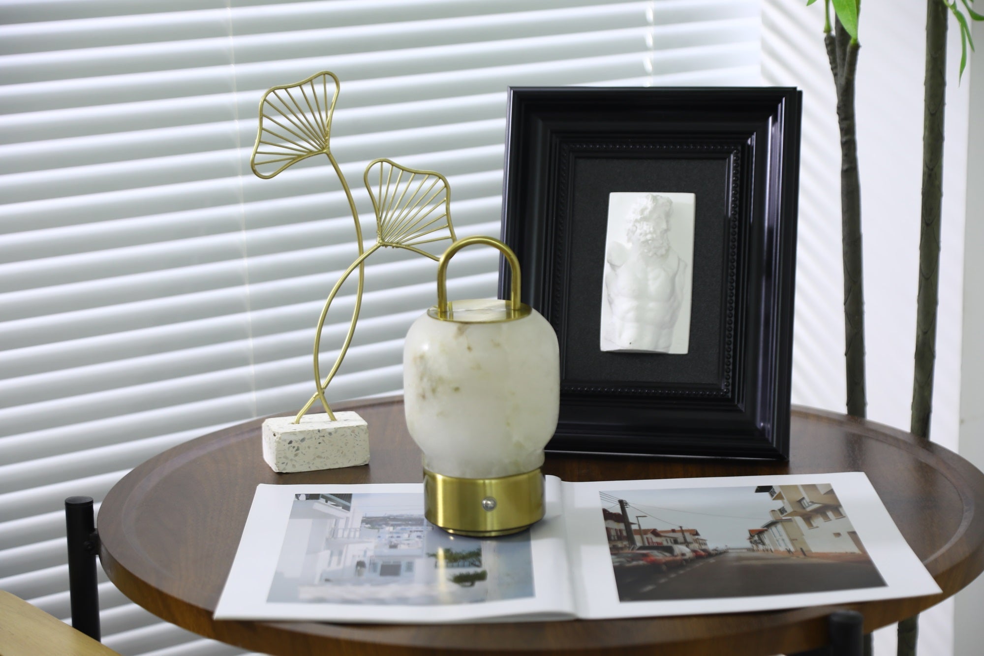 Oramith Alabaster Portable Rechargeable Table Lamp