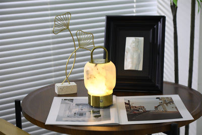 Oramith Alabaster Portable Rechargeable Table Lamp