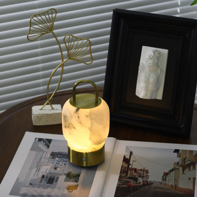 Oramith Alabaster Portable Rechargeable Table Lamp