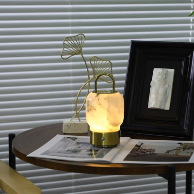 Oramith Alabaster Portable Rechargeable Table Lamp