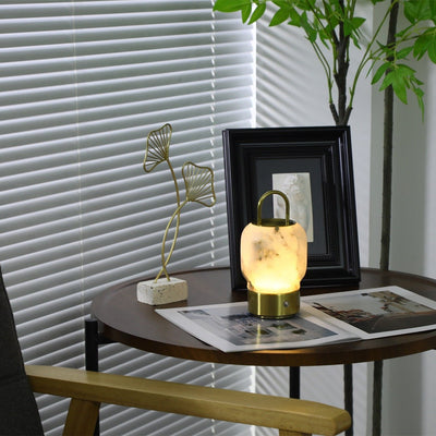 Oramith Alabaster Portable Rechargeable Table Lamp