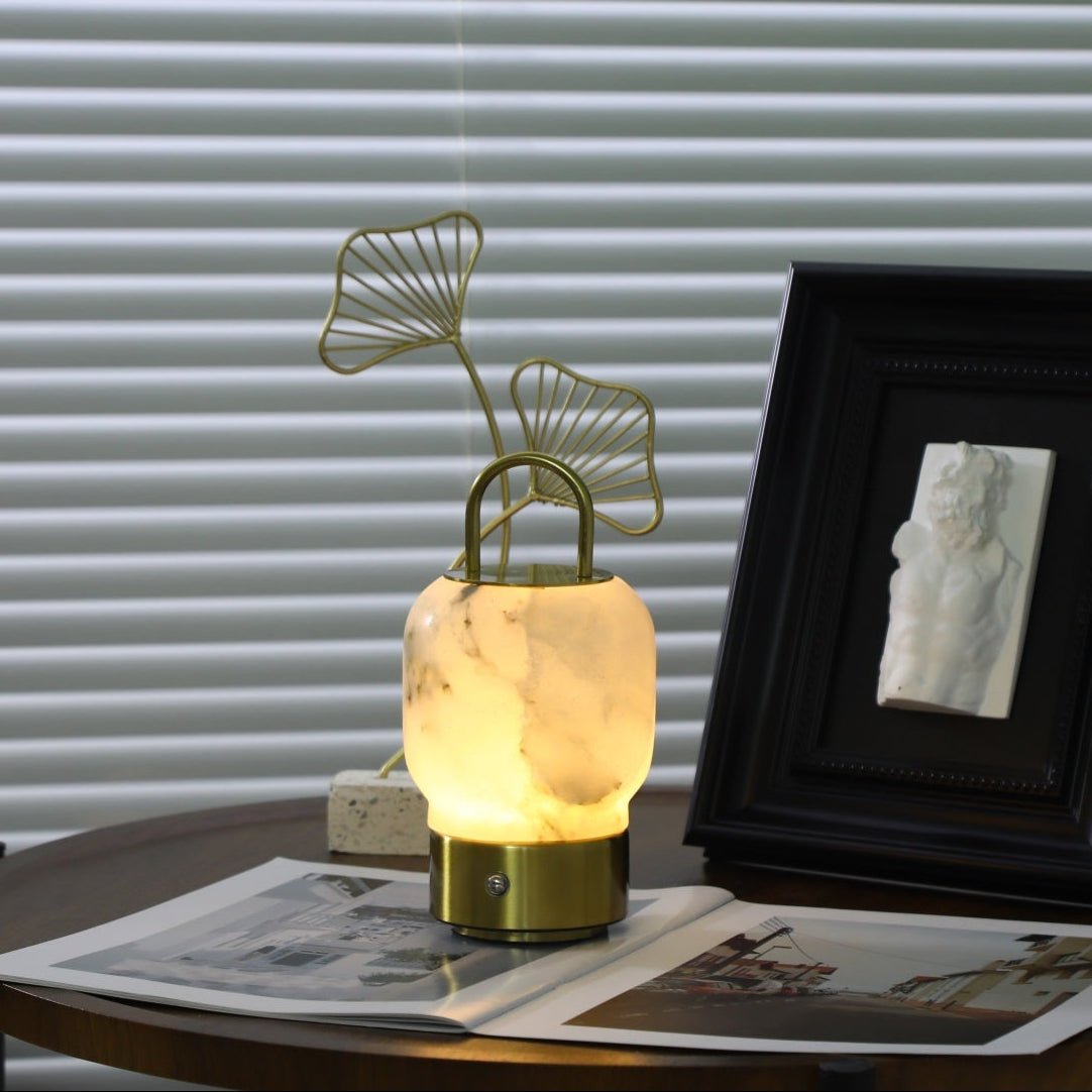 Oramith Alabaster Portable Rechargeable Table Lamp