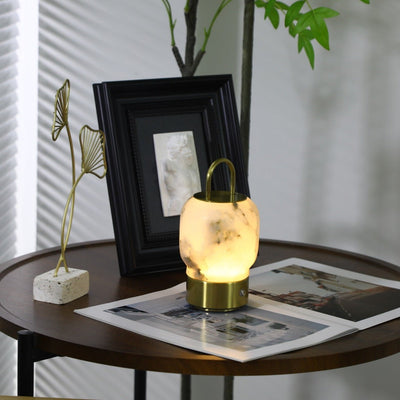 Oramith Alabaster Portable Rechargeable Table Lamp