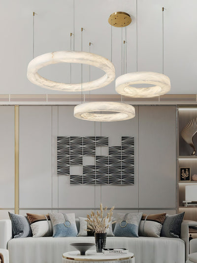 Plotuvyn Postmodern Luxury Ring Alabaster Chandelier