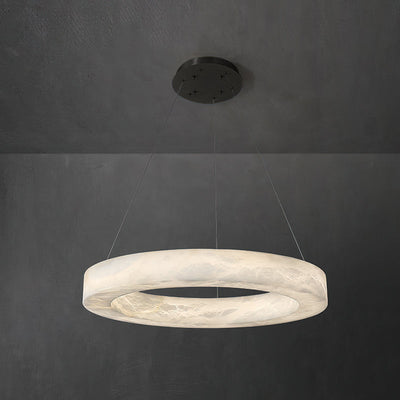 Plotuvyn Postmodern Luxury Ring Alabaster Chandelier