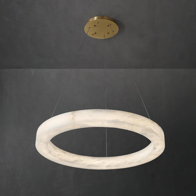Plotuvyn Postmodern Luxury Ring Alabaster Chandelier