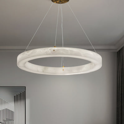 Plotuvyn Postmodern Luxury Ring Alabaster Chandelier