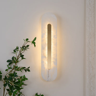 Selvia Minimalist Alabaster Wall Light