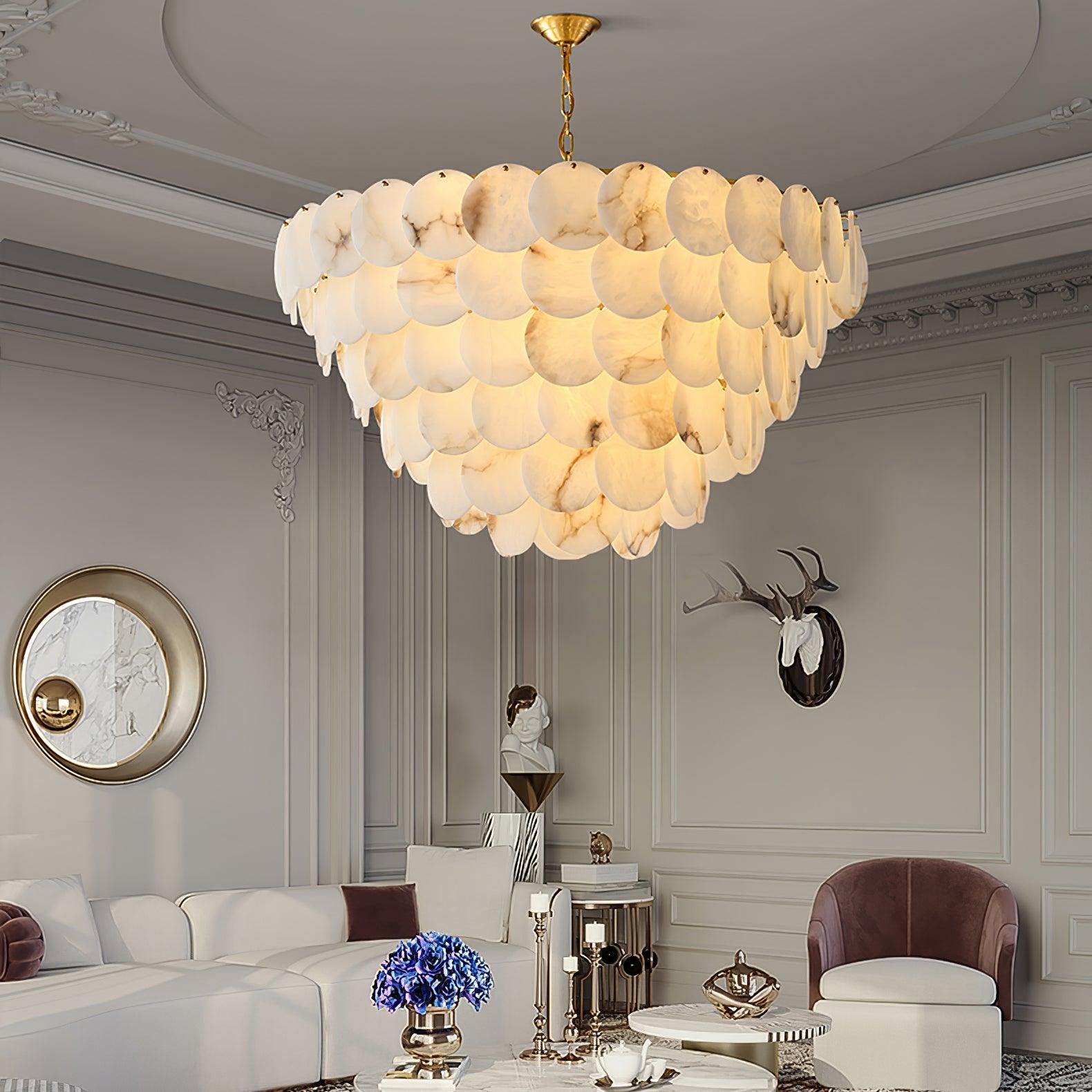 Nivarora Alabaster Chandelier
