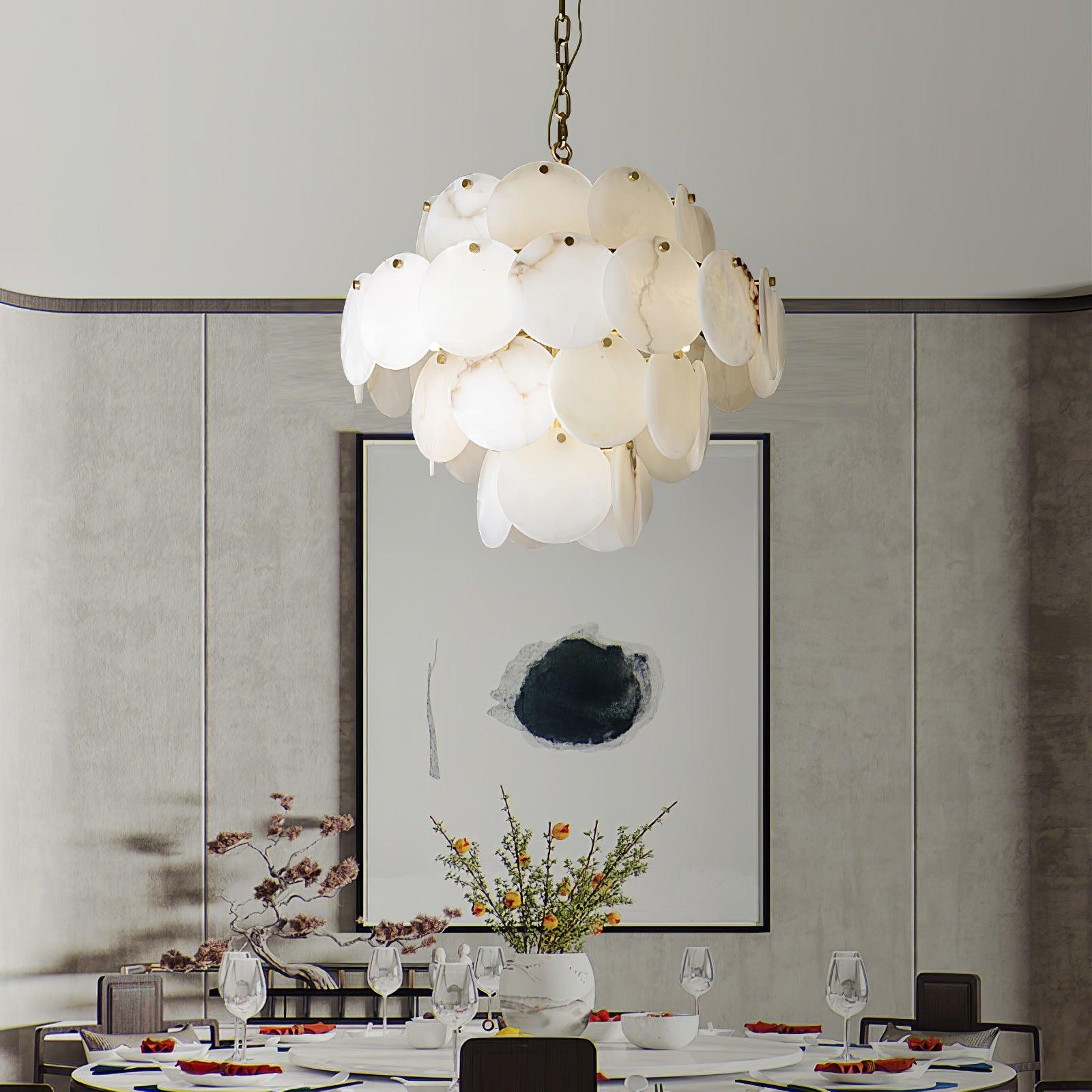 Nivarora Alabaster Chandelier