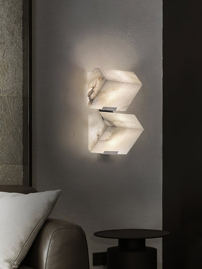 Niviella Alabaster Staircase Plug-in Wall Lamp