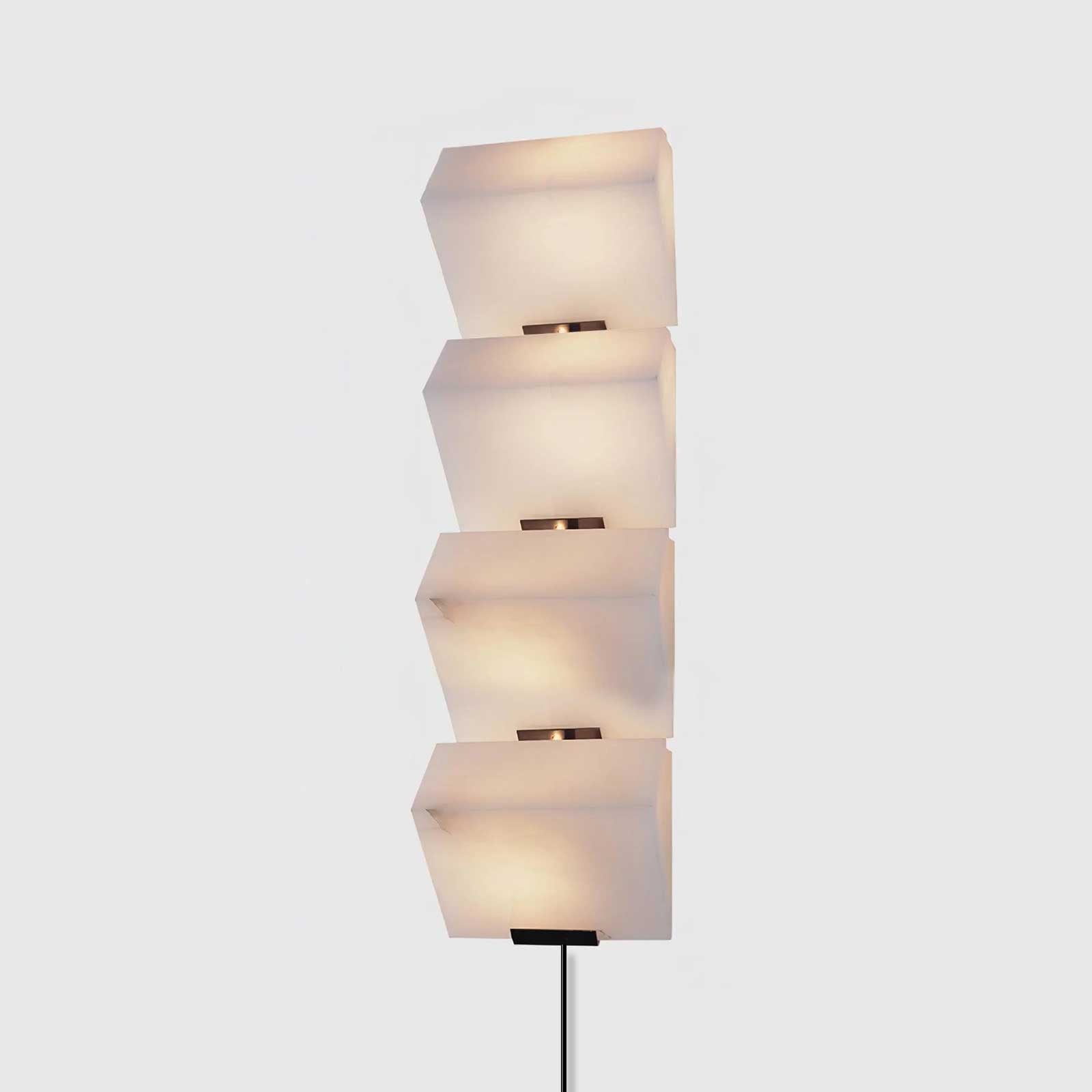 Niviella Alabaster Staircase Plug-in Wall Lamp