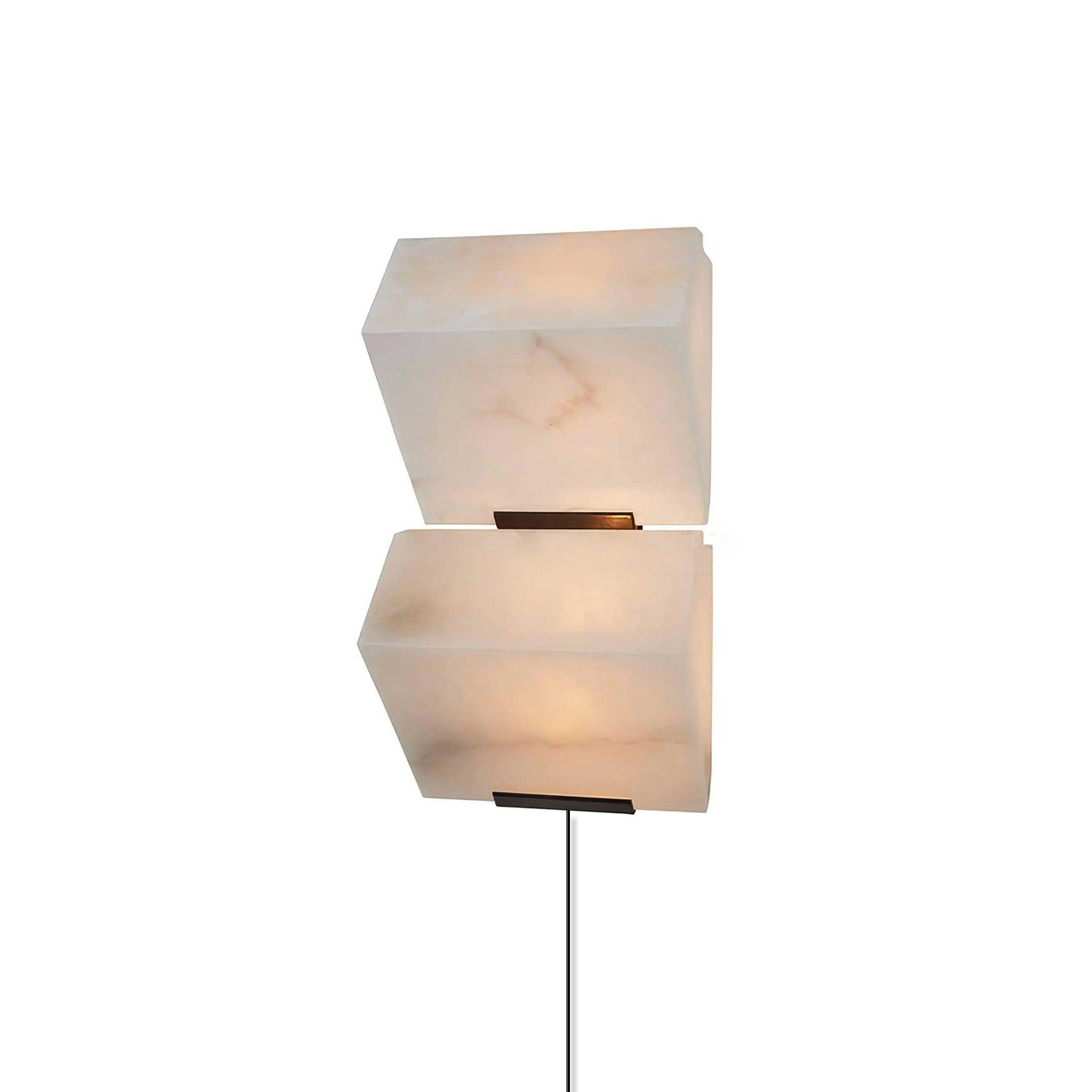 Niviella Alabaster Staircase Plug-in Wall Lamp