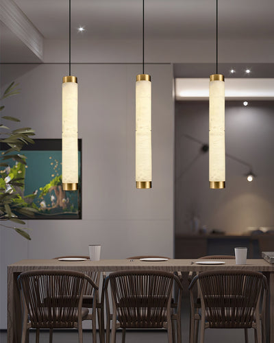 Plotuvyi Modern Strip Alabaster Pendant Light