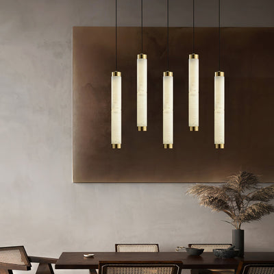 Plotuvyi Modern Strip Alabaster Pendant Light