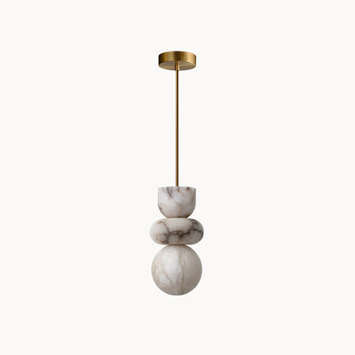 Irregular Shape Alabaster Pendant Light - Neutral Decor