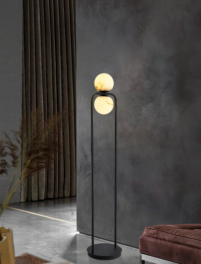 Callista Minimalist Alabaster Floor Lamp