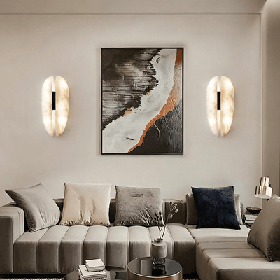 Albeora Alabaster Veil Wall Sconce