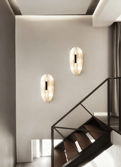Albeora Alabaster Veil Wall Sconce