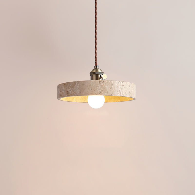 Qisk Travertine Pendant Light