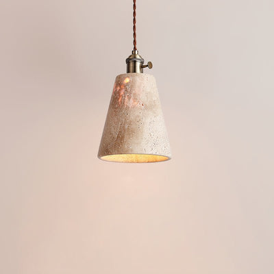 Qisk Travertine Pendant Light