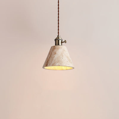 Qisk Travertine Pendant Light