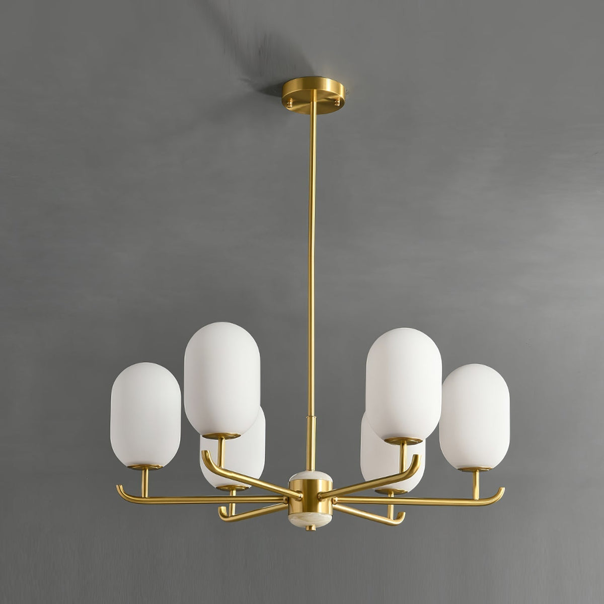 Sifuvyn Modern Geometric Glass Chandelier
