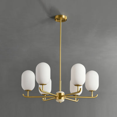 Sifuvyn Modern Geometric Glass Chandelier
