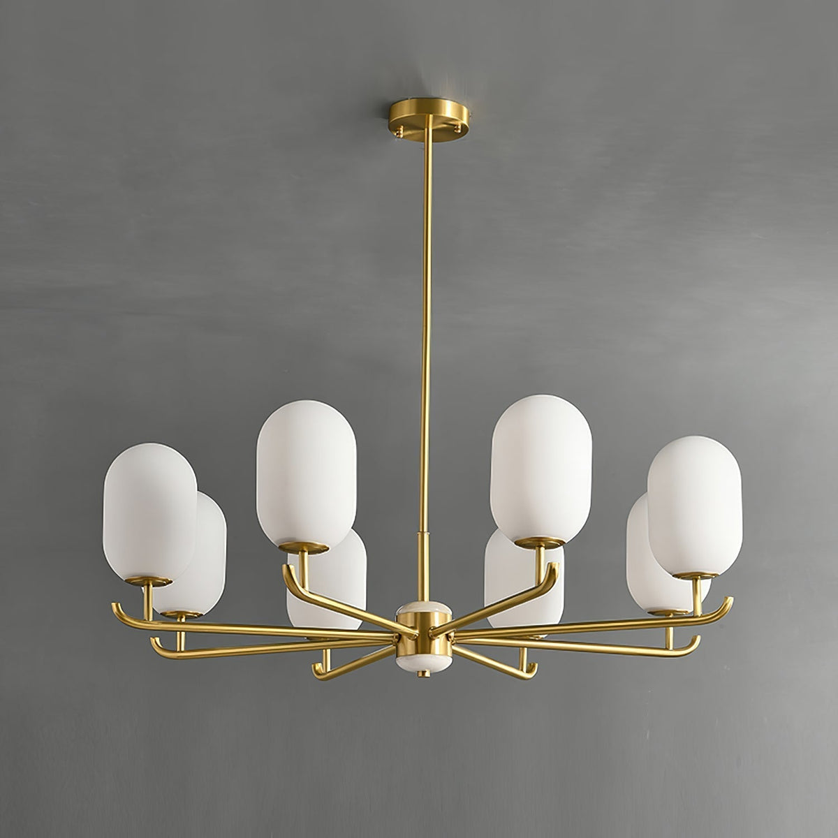 Sifuvyn Modern Geometric Glass Chandelier
