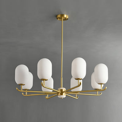 Sifuvyn Modern Geometric Glass Chandelier