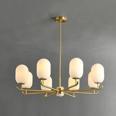 Sifuvyn Modern Geometric Glass Chandelier