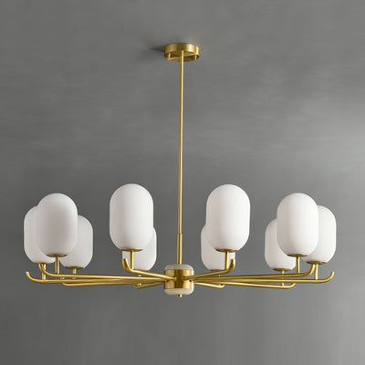 Sifuvyn Modern Geometric Glass Chandelier