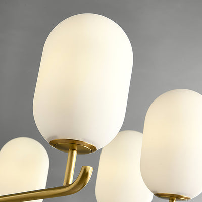 Sifuvyn Modern Geometric Glass Chandelier
